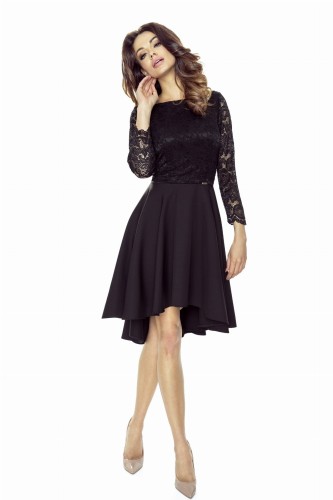 Sukienka koktajlowa z koronką (Czarny)