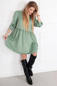 oversize'owa sukienka odcinana w pasie (U)
